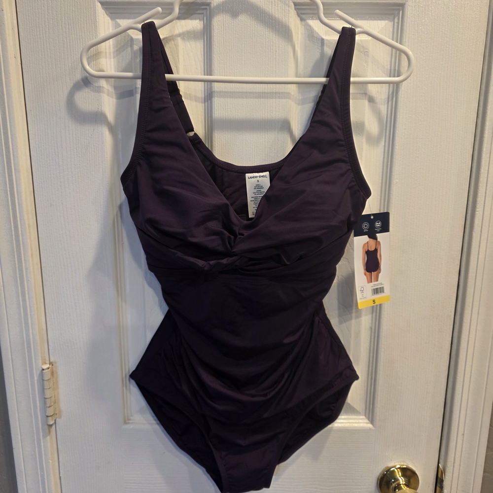 Lands' End Deep Purple Swimsuit